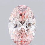 1.47ct Oval Lab Grown Diamond (Colour Fancy Intense Pink, Clarity VVS2, IGI Certified)