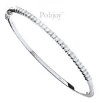 18K White Gold Diamond Bangle 1.50 Carat - Pobjoy Diamonds