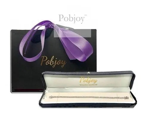 18K White Gold Oval Diamond Tennis Bracelet 2.35 Carats - Pobjoy Diamonds