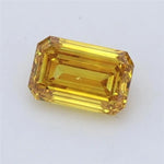 0.70ct Emerald Lab Grown Diamond (Colour Fancy Vivid Yellow, Clarity VS2, IGI Certified) - Pobjoy Diamonds