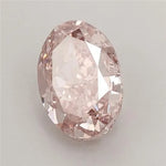 1.37ct Oval Lab Grown Diamond (Colour Fancy Intense Brownish Pink, Clarity VS1, IGI Certified) - Pobjoy Diamonds