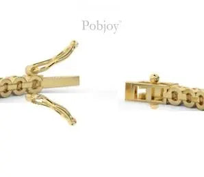 9K Yellow Gold Diamond Tennis Bracelet 5.00 Carats - Pobjoy Diamonds