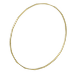 9K Yellow Gold Ladies Lighter Weight Faceted Bangle - Pobjoy Diamonds