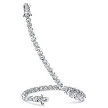 Load image into Gallery viewer, 18K White Gold Diamond Tennis Bracelet 7.00 CTW G-H/Si - Pobjoy Diamonds