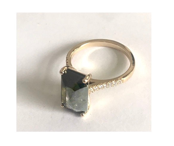 Bespoke Salt & Pepper Diamond Ring BRJAN24 Payment - Pobjoy Diamonds