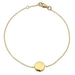 9K Yellow Gold Nugget Adjustable Bracelet