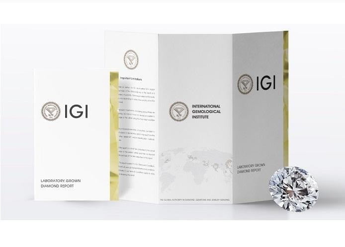 9K Gold & Lab Diamond Back Necklace Pobjoy Diamonds