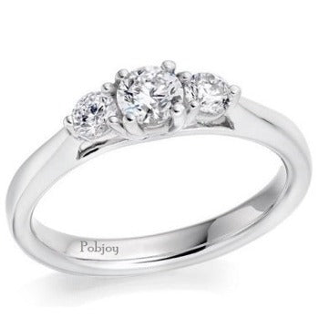 Diamond Trilogy Ring 0.56 Or 0.66 Carats - Pobjoy Diamonds