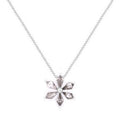 Salt & Pepper Diamond Petal Necklace