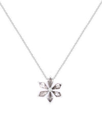 Load image into Gallery viewer, Salt &amp; Pepper Diamond Petal Necklace - Pobjoy Diamonds