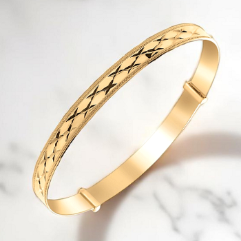 Gold Expandable Bracelet 5.3mm - Pobjoy Diamonds