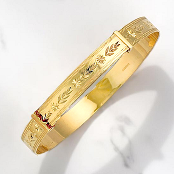 Gold Expandable Bracelet 6.8mm