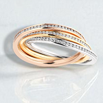 18K Russian Gold & Diamond 1.00 Carat Fully Eternity Ring