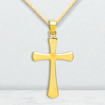 9K Yellow Gold Child's Cross & Chain Medium