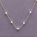 9K Gold Two Feet of Lab Grown Diamonds Necklace -1.54 Carat