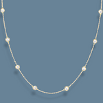 9K Gold Oversize Lab Grown Diamonds Necklace - 2.80 Carats