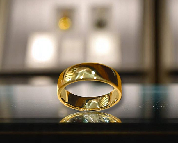 D-Shape Wedding Band In 18K Gold Or Platinum 4mm - 7mm Gauge - Pobjoy Diamonds