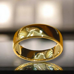 18K Yellow Gold Soft Court 6mm Wedding Band - Pobjoy