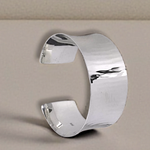 Sterling Silver Ladies Medium Cuff Bangle