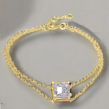 Lab Grown 2.0 Carat E/VS Radiant Cut Diamond Bracelet - Options
