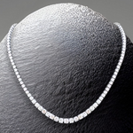 18K White Gold Diamond Necklace 16.00 Carats