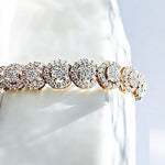 9K Rose Gold Diamond Tennis Bracelet 4.75 Carats - Pobjoy Diamonds