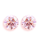9K Gold 0.74 Carat Lab Grown Fancy Pink Diamond EarringStuds