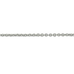 9K White Gold Ladies Trace Neck Chain 1.25mm - Pobjoy Diamonds