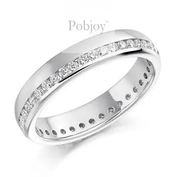 Lab Grown Diamond Full Eternity Ring 0.56 Carat D/VVS - Pobjoy Diamonds