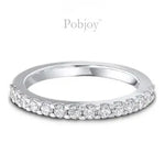 Lab Grown Diamond Half Eternity Ring 0.50 Carat D/VVS - Pobjoy Diamonds