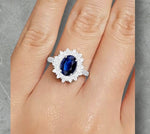 Sapphire & Diamond Bespoke Engagement Ring - Pobjoy Diamonds