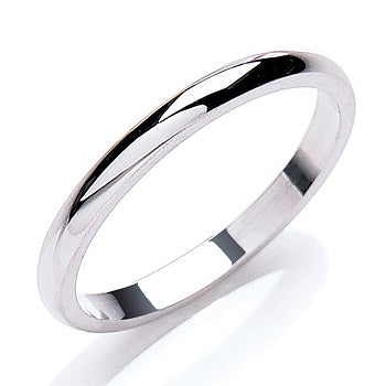 950 Platinum D Shape Wedding Band - Options - Pobjoy Diamonds