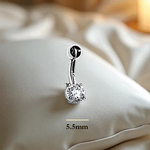 Prong Set Lab Diamond Belly Ring E/VS1 - Options. Pobjoy Diamonds