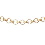 9K Yellow Gold Round Belcher Neck Chain 8mm Wide Guage