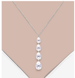 Bespoke Four Stone Graduated Lab Diamond Pendant Necklace - Payment 1 of 2