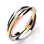 9K Gold Three Colour Russian Wedding Ring - Options - Pobjoy Diamonds