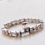 Chunky Sterling Silver Handmade Mens Bike Chain Bracelet - Pobjoy Diamonds