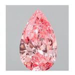 Fancy Vivid Pink Pear Shape Lab Grown Diamond 1.28 Carat - New Release - Pobjoy Diamonds