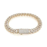 18K Gold Diamond Cuban Bracelet 4.0 Carats - Pobjoy Diamonds