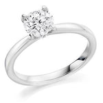 950 Platinum 1.01 Carat Round Brilliant Cut Solitaire Diamond Engagement Ring From Pobjoy