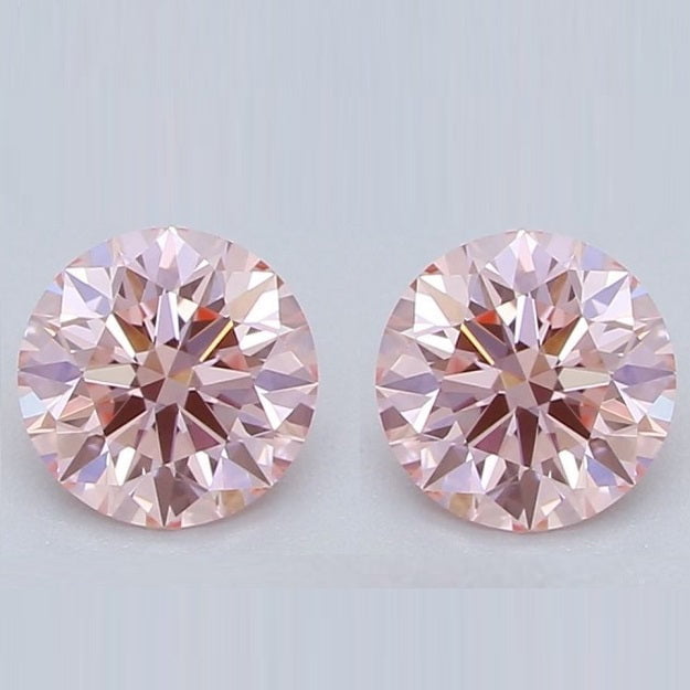 Pink and diamond earrings Clearance