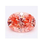 Fancy Intense Pink Oval Cut Lab Grown Diamond 1.01 Carat VS1 - Pobjoy Diamonds