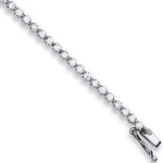 18K White Gold Diamond Tennis Bracelet 3.00 Carat G-H/Si
