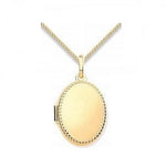 9K Yellow Gold Ladies Locket - Pobjoy Diamonds