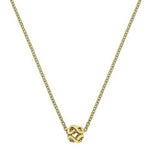 9K Yellow Gold Infinity Bead Ladies Pendant & Neck Chain - Pobjoy Diamonds