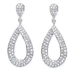 9K White Gold Diamond Pear Drop Earrings 0.34 CTW - Pobjoy Diamonds