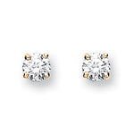 9K Yellow Gold Diamond Stud Earrings 0.20 CTW G-H/Si - Pobjoy Diamonds