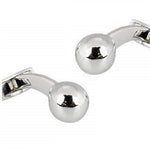 Sterling Silver Large Ball Cufflinks - Pobjoy Diamonds