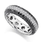 Black Diamond Cocktail Ring 3.15 Carat F/VS