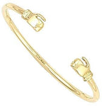 9K Yellow Gold Baby Boxing Glove Bangle - Pobjoy Diamonds